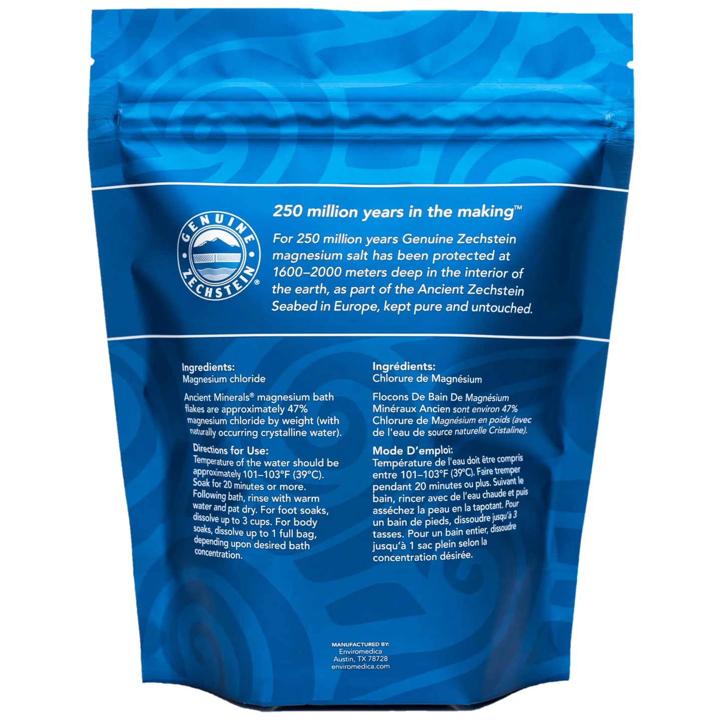 Ancient Minerals Magnesium Bath Flakes of Pure Genuine Zechstein Chloride - Resealable Magnesium Supplement Bag That Will Outperform Leading Epsom Salts 1.65 lbs Unscented 1.65 Pound (Pack of 1)