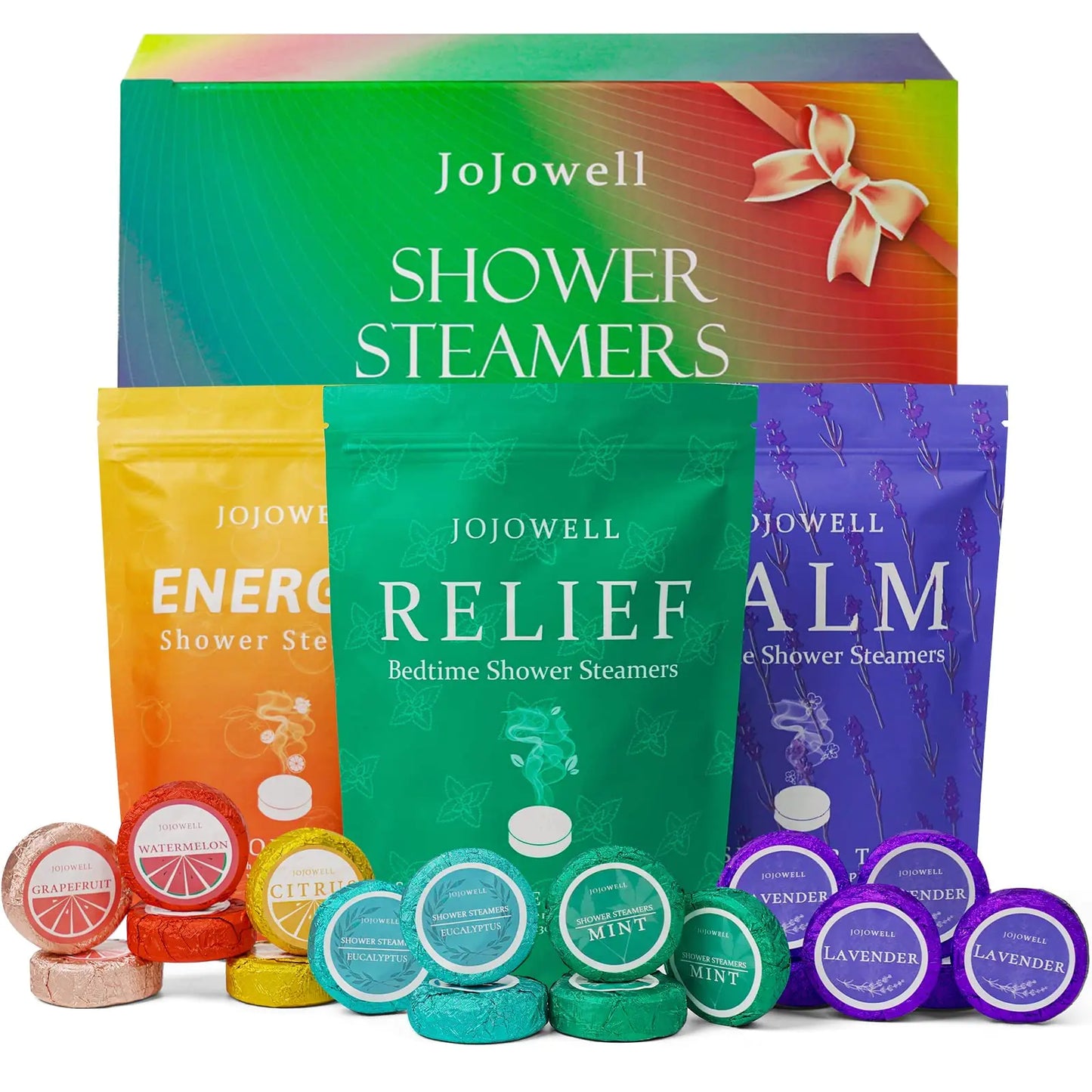 Shower Steamers Aromatherapy - 18 Pack Shower Bombs Birthday Gifts for Women, Organic with Eucalyptus Mint Essential Oils, Nasal Relief, Eucalyptus for Shower Self Care Christmas Gifts for Women