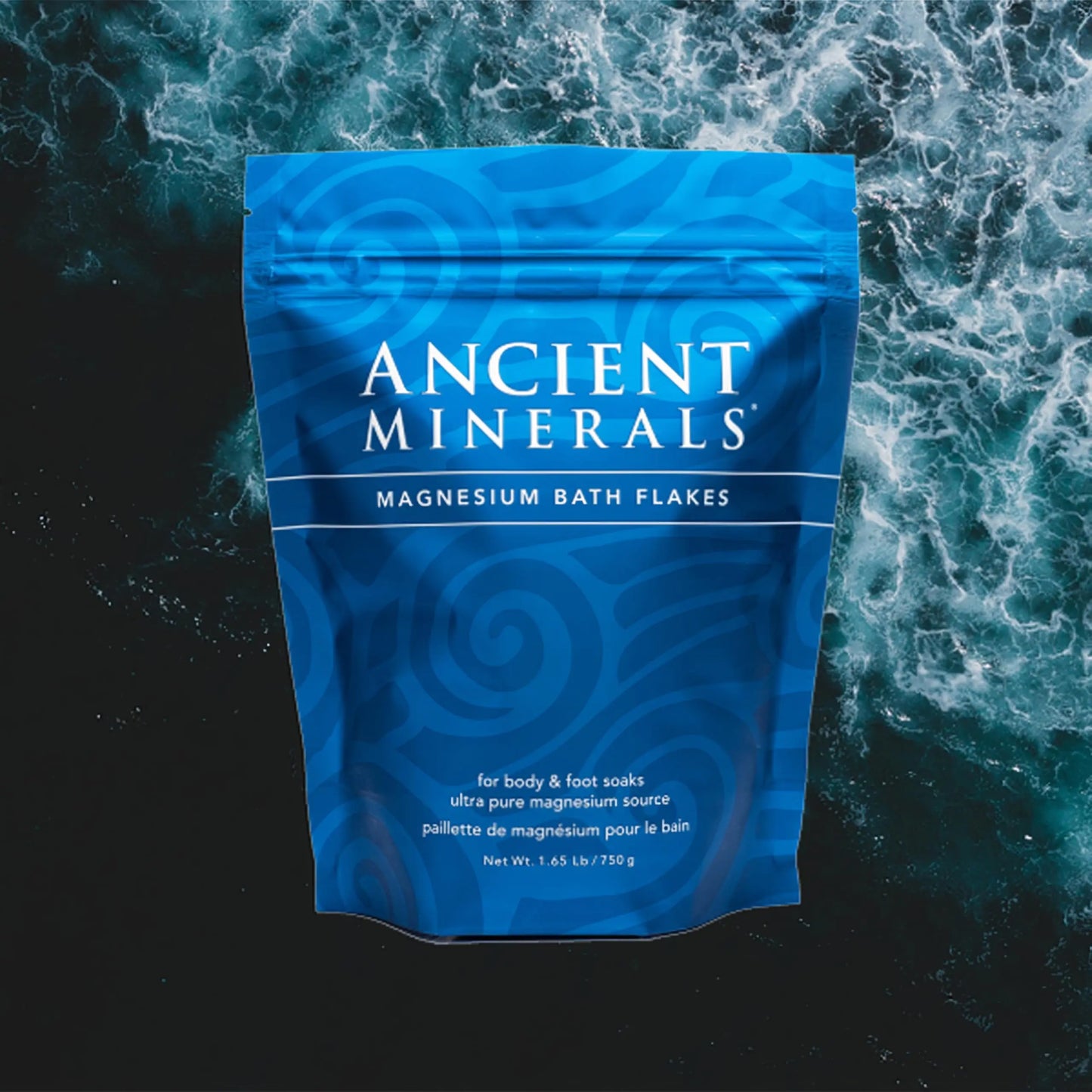 Ancient Minerals Magnesium Bath Flakes of Pure Genuine Zechstein Chloride - Resealable Magnesium Supplement Bag That Will Outperform Leading Epsom Salts 1.65 lbs Unscented 1.65 Pound (Pack of 1)